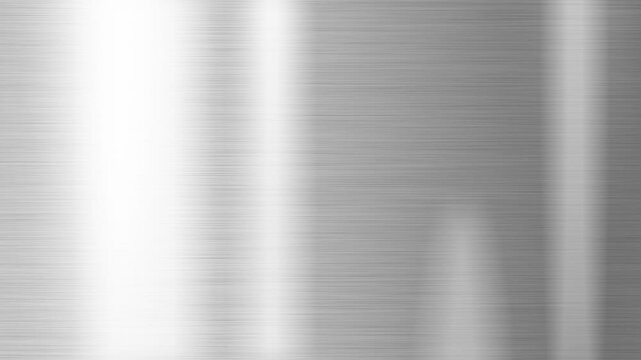 Silver metal texture background with light effect Video 4k