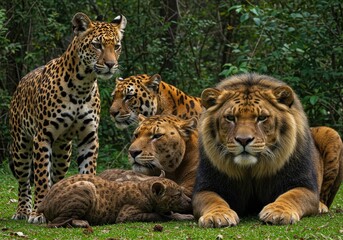 wild animals in jungle images with