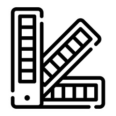 color palette line icon