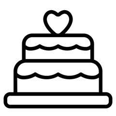 Cake Line Icon