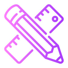 stationery gradient icon