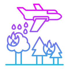 Firefighter Plane Icon