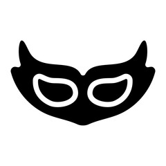 Carnival eye mask Solid Icon