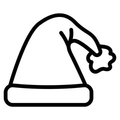 Christmas hat Line Icon