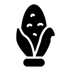 Corn on the cob Solid Icon