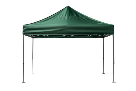 Gazebo canopy tent, isolated on transparent background.