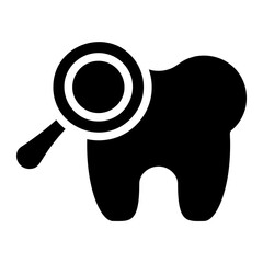 Dental check Solid Icon