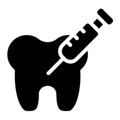 Dental syringe Solid Icon