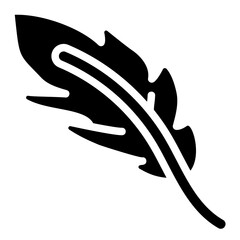 Feather Solid Icon
