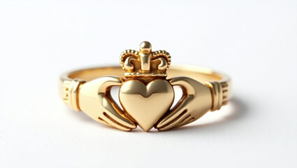 golden heart shaped pendant