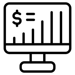 Financial planning Line Icon