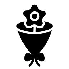 Flower bouquet Solid Icon