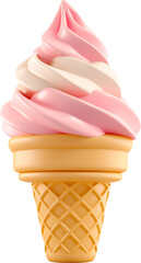 3d rendering ice cream