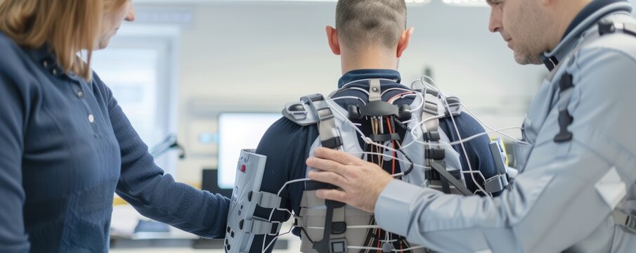 Next-Gen Haptic Feedback Suit for Paralyzed Patients' Neural Stimulation Therapy