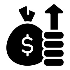 Increase investing Solid Icon
