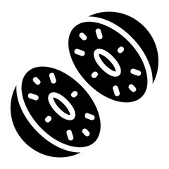 Kiwi fruit Solid Icon