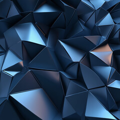 Abstract futuristic - technology with polygonal shapes on dark blue background. Design digital technology concept. 3d illustration