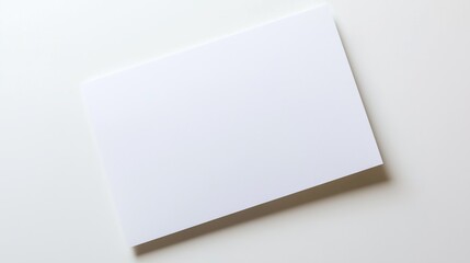 Fototapeta premium white paper. A4-format realistic blank paper note template Full depth of field, isolated on white background