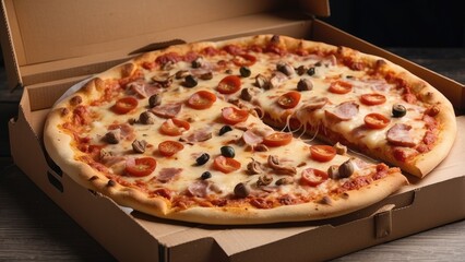 Savoring a Fast Food Feast: Pizza, Burgers, and Fries Under the Sun