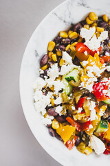 Cowboy caviar or Texas caviar dish, close-up shot