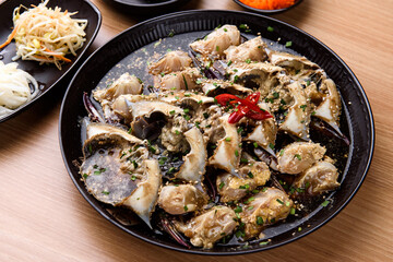 Korean style soy sauce marinated crab
