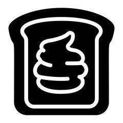 Mayonnaise bread Solid Icon