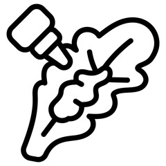 Mayonnaise salad Line Icon