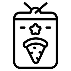 Membership ID card Line Icon