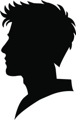 Artwork,man Silhouette vector with white background