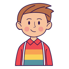 Young Boy Smiling Character Portrait