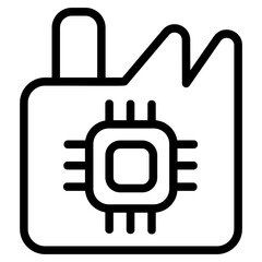Smart conveyor Line Icon