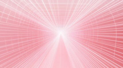 Minimalist pink geometric background with thin, uniform grid lines creating symmetry.