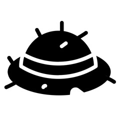 Straw hat Solid Icon