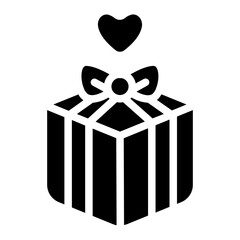 Valentine gift Solid Icon
