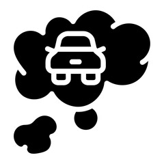 Vehicle emission Solid Icon