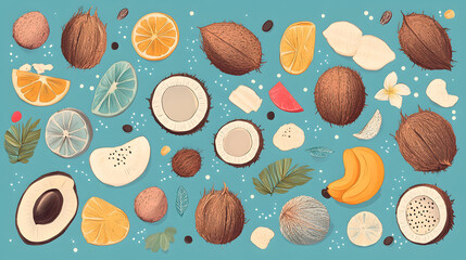 coconut are a healthy food. And it is a useful fruit.