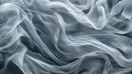 Obraz premium Neutral gray background with soft, organic wave-like patterns, abstract and minimal