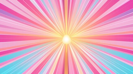 Fototapeta premium Radiant Pastel Burst Light Radiance Explosion