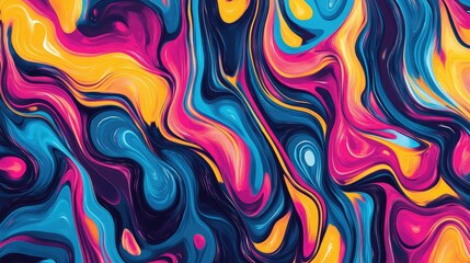 Psychedelic liquid patterns with monochrome fluid shapes twisting and warping dynamically.