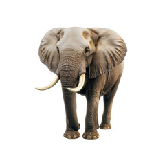 Fototapeta premium Majestic African Elephant on Transparent background - Wildlife Photography