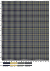 Plaid fabric pattern, blue, brown, cream, seamless for textiles, and for designing clothes, skirts or decorative fabrics. Vector illustration.