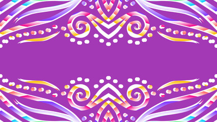 gradient flower and leaf art pattern of indonesian culture traditional tenun batik ethnic dayak ornament for wallpaper ads background