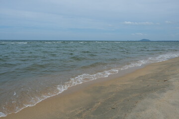 Sandy beach and sea for background
