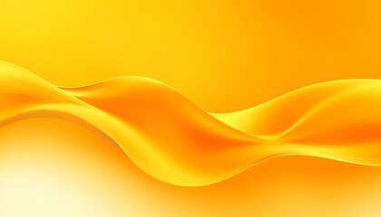 Fototapeta premium Golden waves, abstract background, flowing lines, shimmering texture, vibrant yellow, warm tones, digital art, smooth curves, dynamic composition, energetic design, luminous glow, rippling effect, met