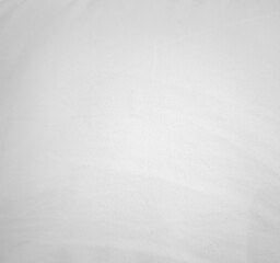 White wave fabric on isolated. Abstract curved silk background and copy space.