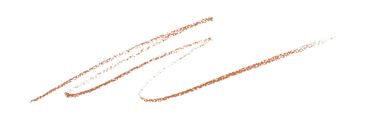 Naklejka premium brown pencil strokes isolated on transparent background