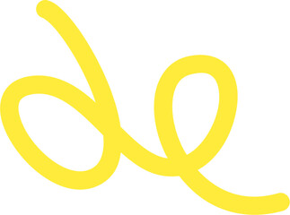 Abstract Decorative Swirl Line