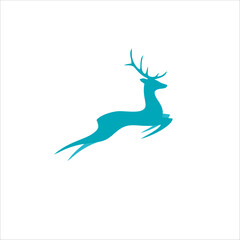 Print deer design for your company logo, brand and products