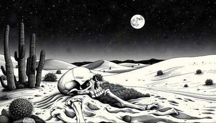 Naklejka premium the moon