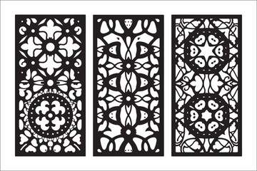 Laser cut, vector design, dxf, svg, eps, decorative panel, wall art, interior decor, metal cutting, wood engraving, ornamental pattern, architectural design, wrought iron, mdf panel, stencil art,